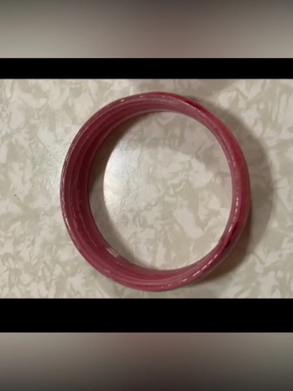 Red Plastic Childs Size Red Bangle Bracelet Set #7750 you get both